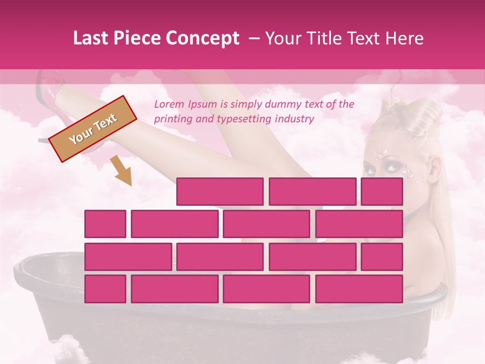 Bust Female Attractive PowerPoint Template