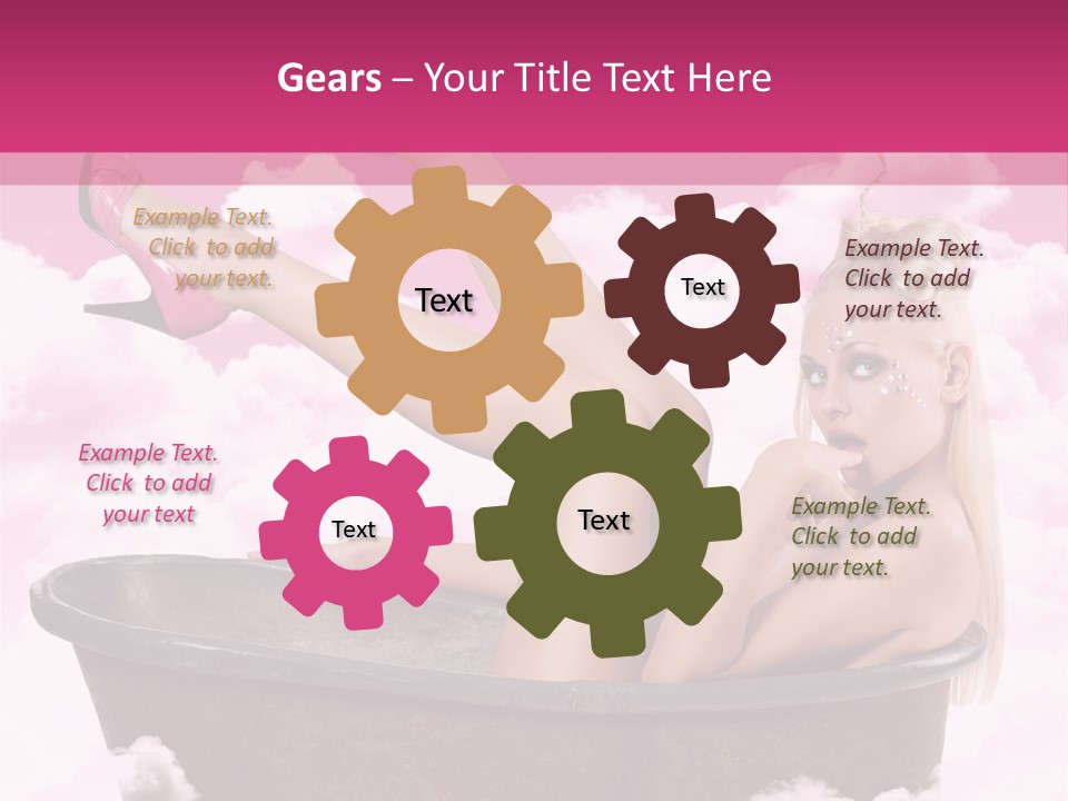 Bust Female Attractive PowerPoint Template