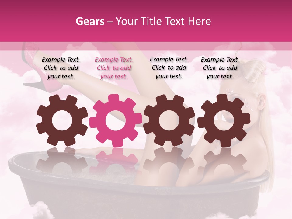 Bust Female Attractive PowerPoint Template