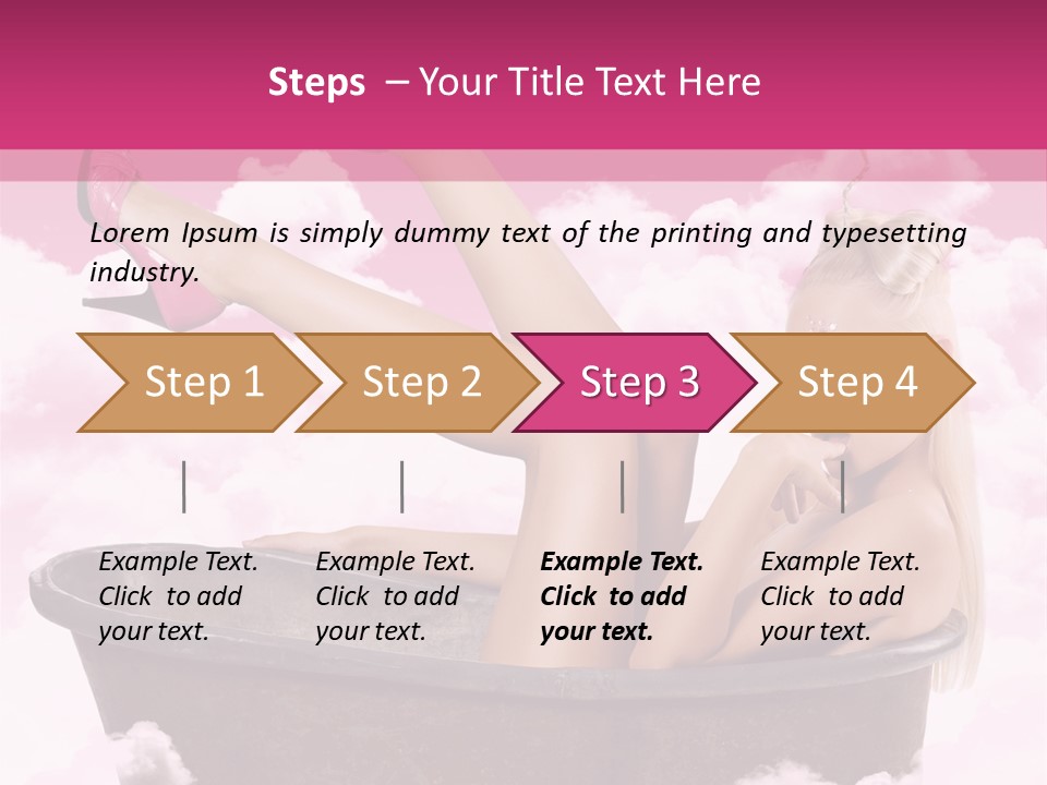 Bust Female Attractive PowerPoint Template