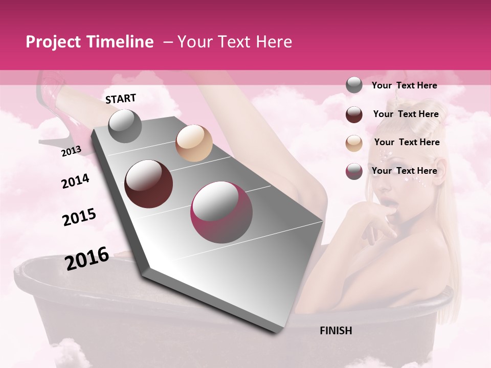 Bust Female Attractive PowerPoint Template