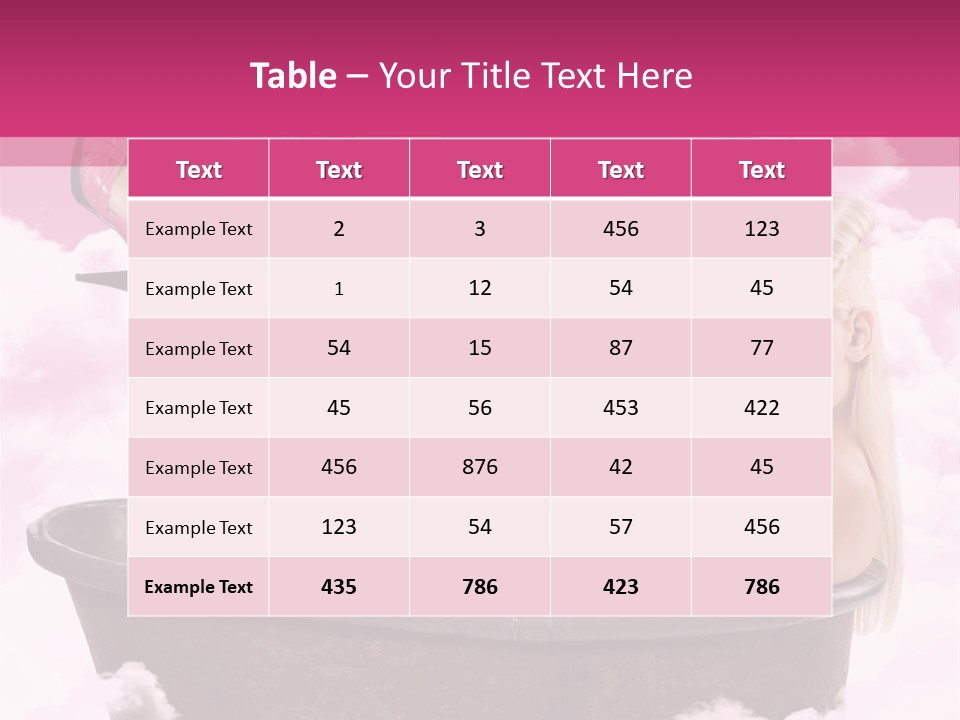 Bust Female Attractive PowerPoint Template