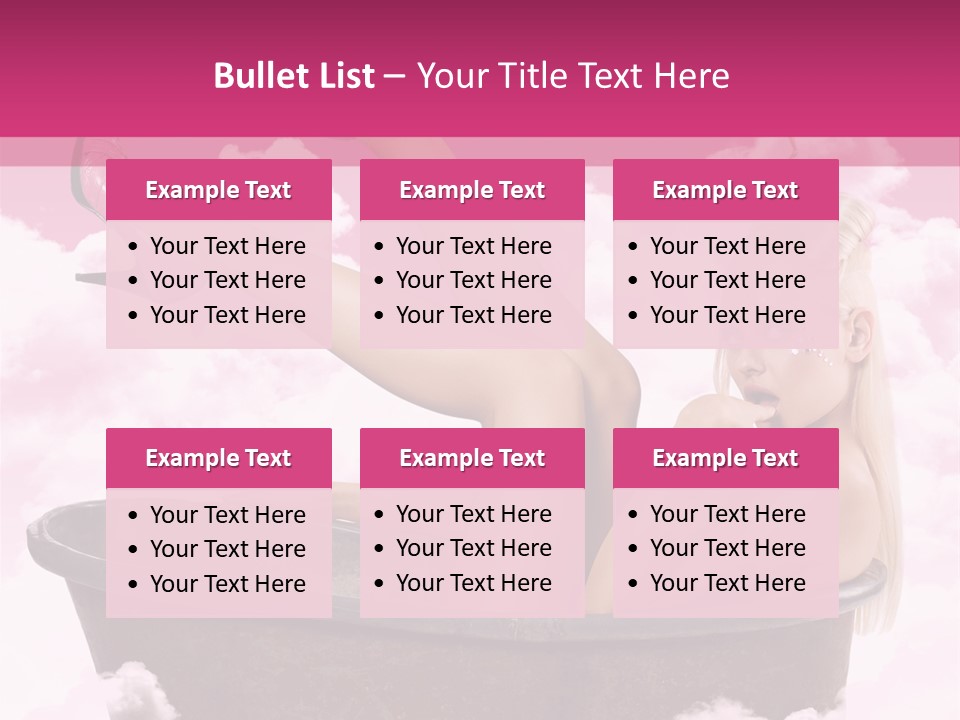 Bust Female Attractive PowerPoint Template