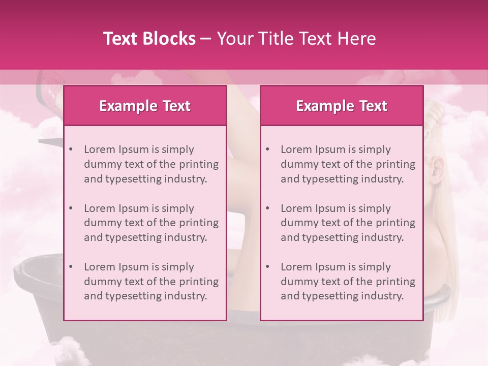 Bust Female Attractive PowerPoint Template