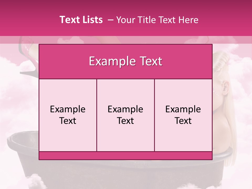 Bust Female Attractive PowerPoint Template