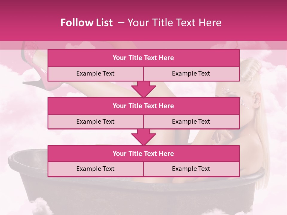 Bust Female Attractive PowerPoint Template