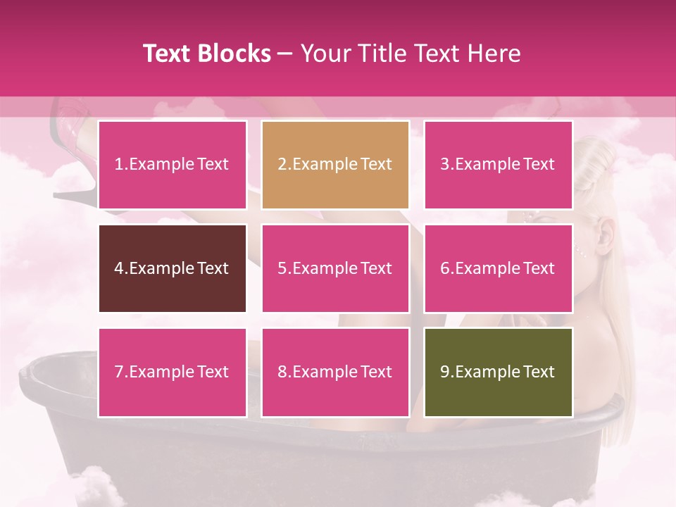 Bust Female Attractive PowerPoint Template