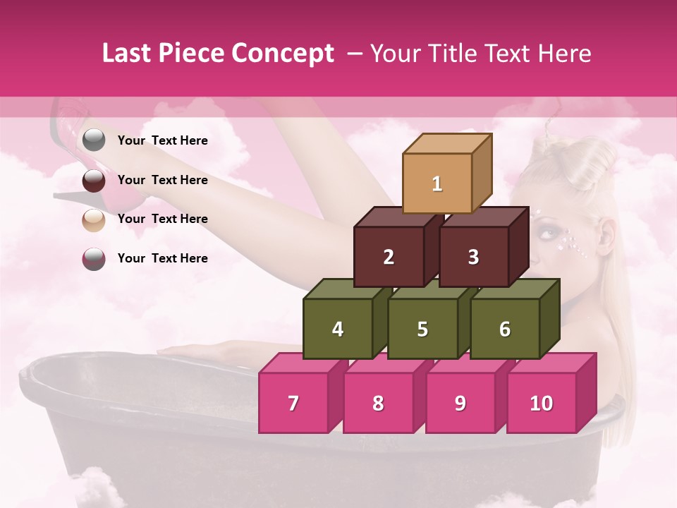 Bust Female Attractive PowerPoint Template