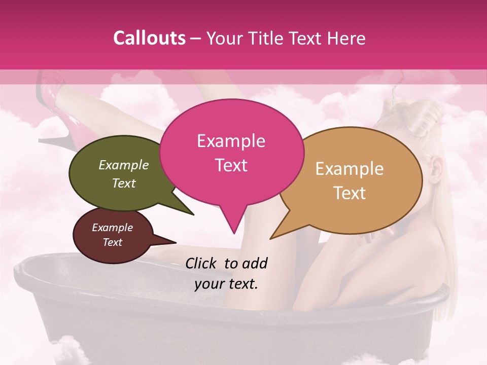 Bust Female Attractive PowerPoint Template