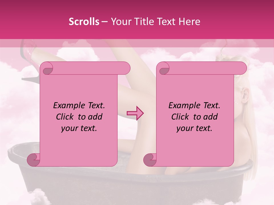 Bust Female Attractive PowerPoint Template