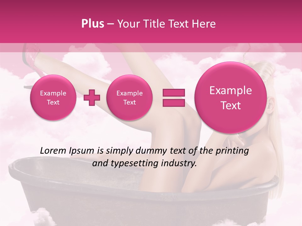 Bust Female Attractive PowerPoint Template