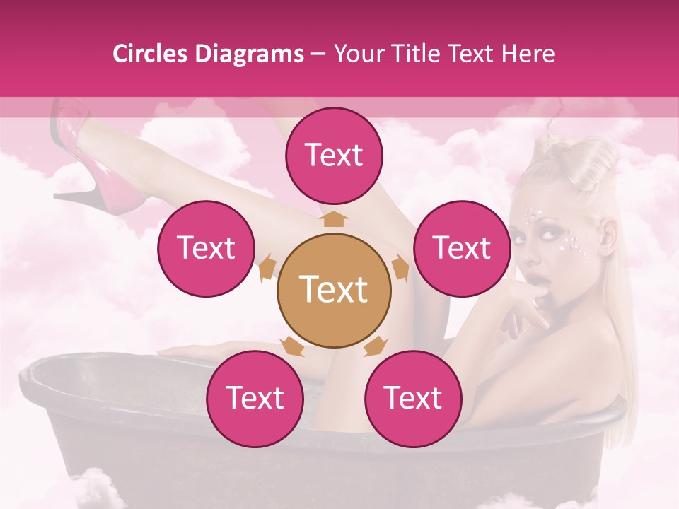 Bust Female Attractive PowerPoint Template