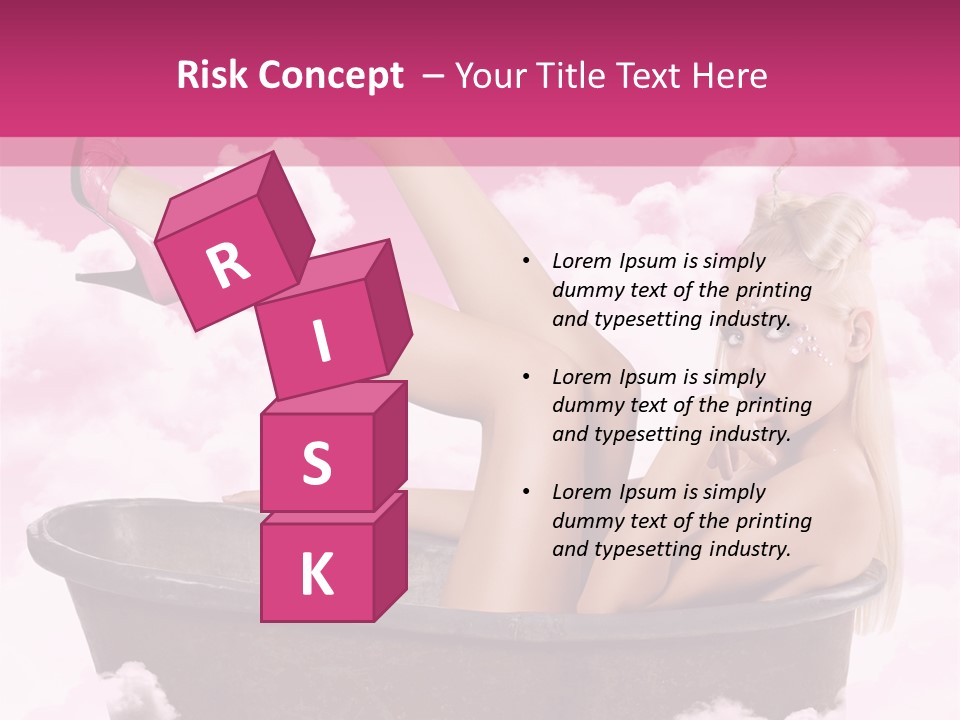 Bust Female Attractive PowerPoint Template