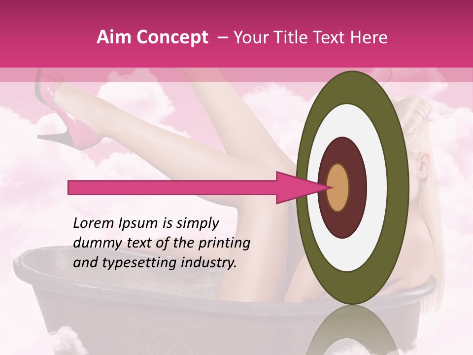 Bust Female Attractive PowerPoint Template