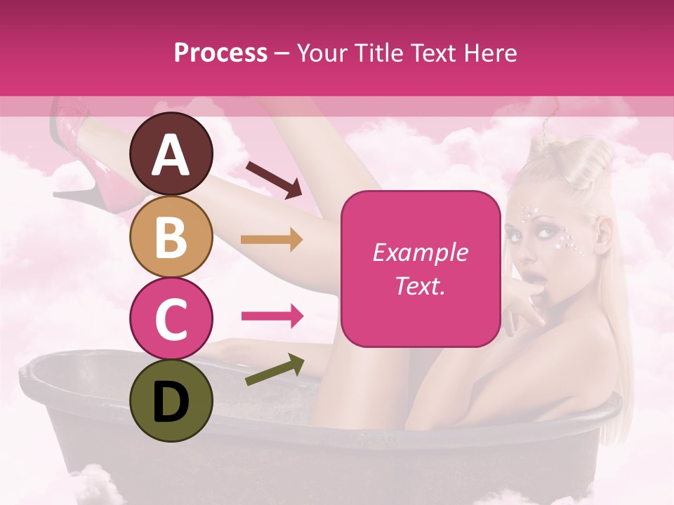 Bust Female Attractive PowerPoint Template