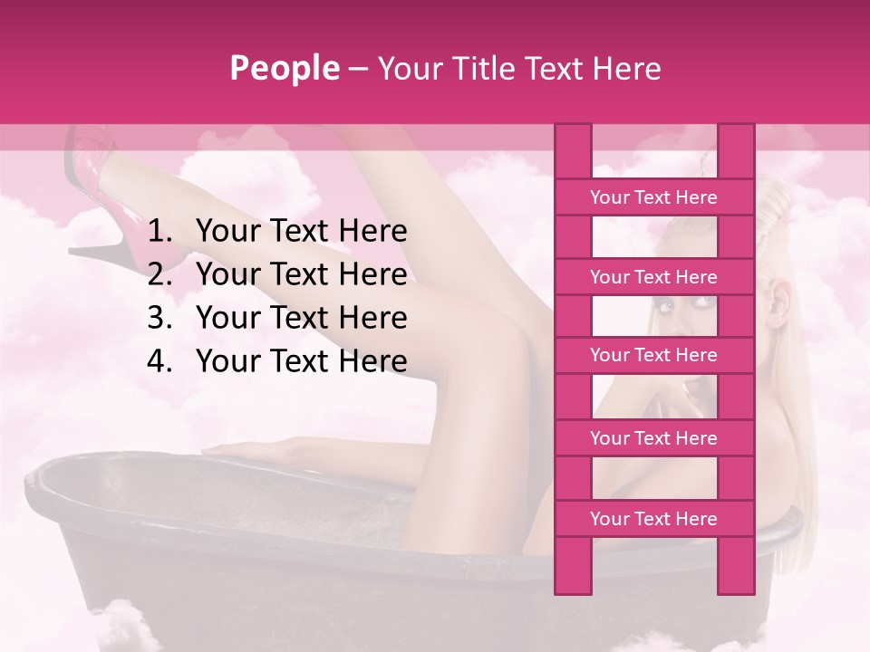 Bust Female Attractive PowerPoint Template