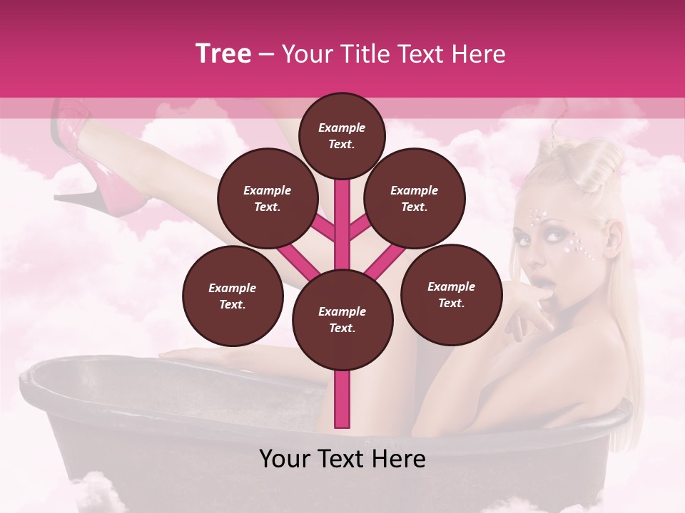 Bust Female Attractive PowerPoint Template