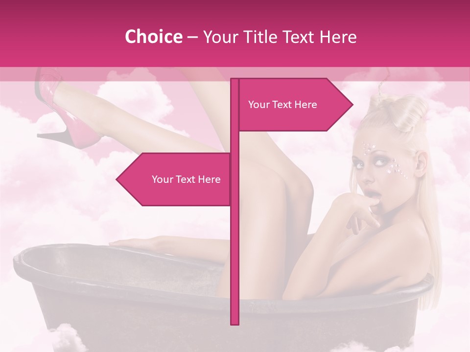 Bust Female Attractive PowerPoint Template