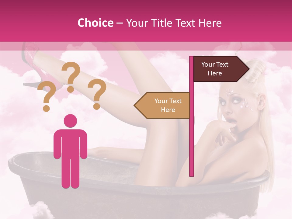 Bust Female Attractive PowerPoint Template