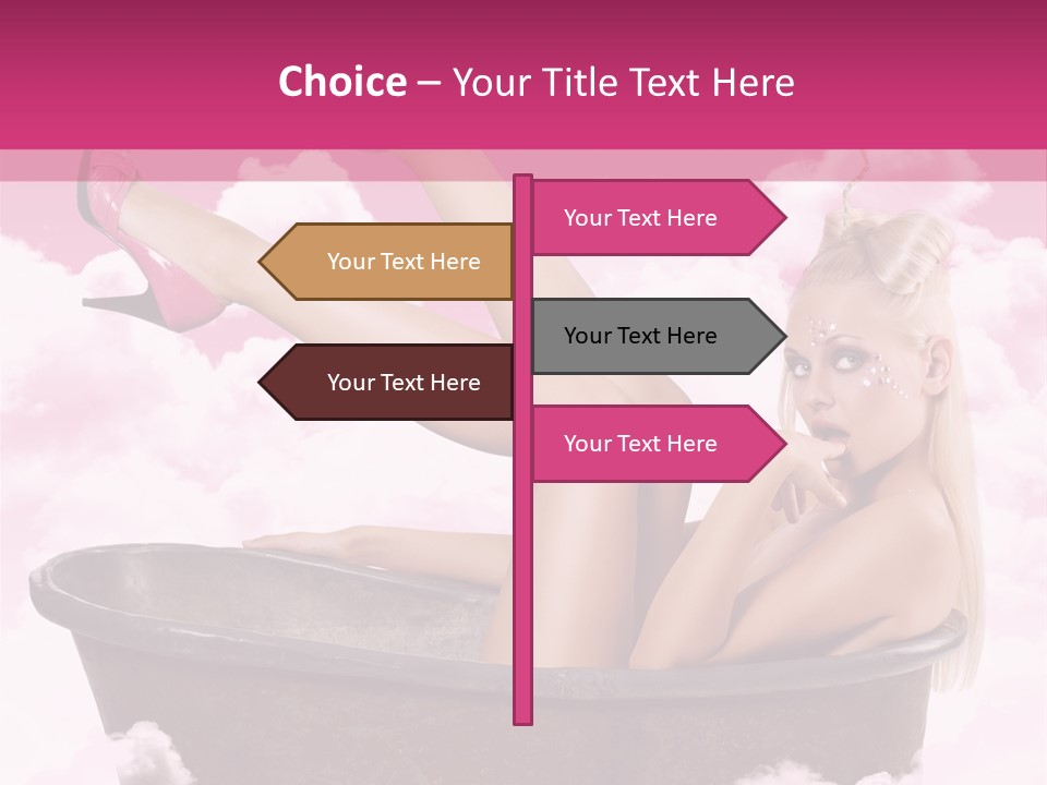 Bust Female Attractive PowerPoint Template