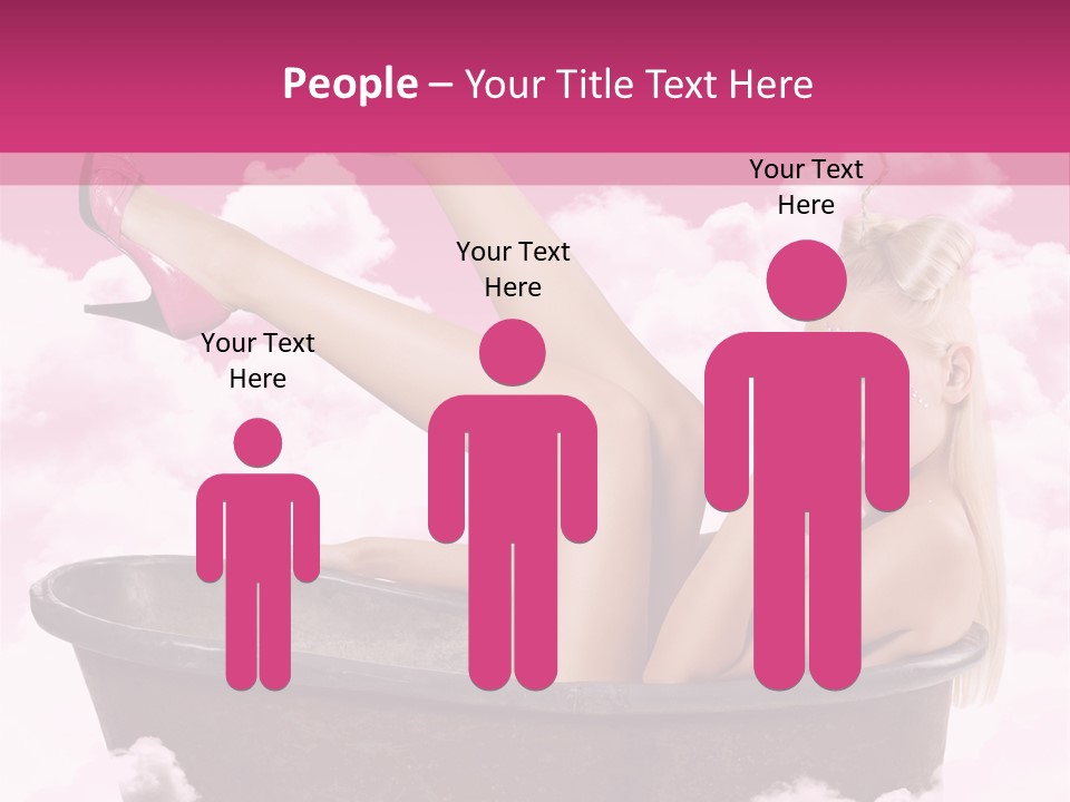 Bust Female Attractive PowerPoint Template