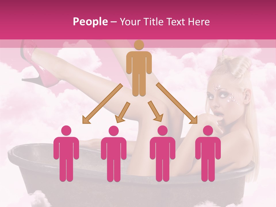 Bust Female Attractive PowerPoint Template