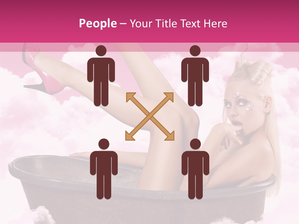 Bust Female Attractive PowerPoint Template