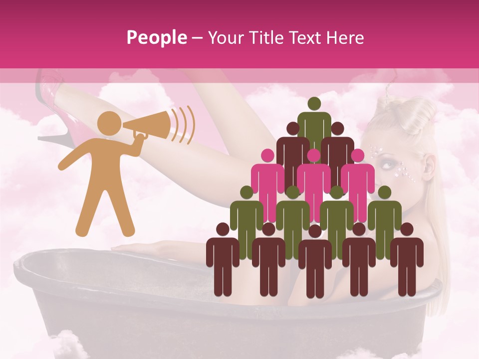 Bust Female Attractive PowerPoint Template