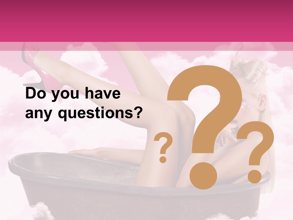 Bust Female Attractive PowerPoint Template