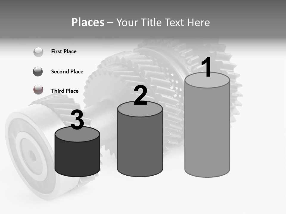 Shaft Geometrical Vehicle PowerPoint Template