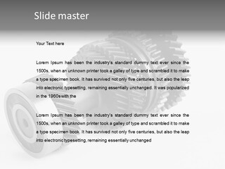Shaft Geometrical Vehicle PowerPoint Template