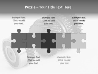 Shaft Geometrical Vehicle PowerPoint Template