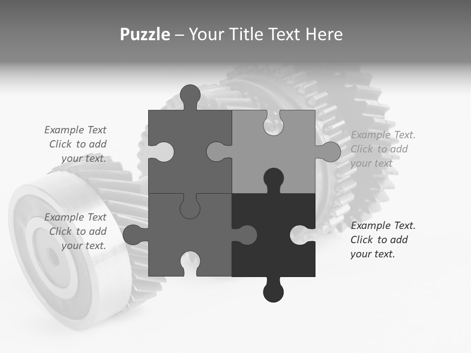 Shaft Geometrical Vehicle PowerPoint Template