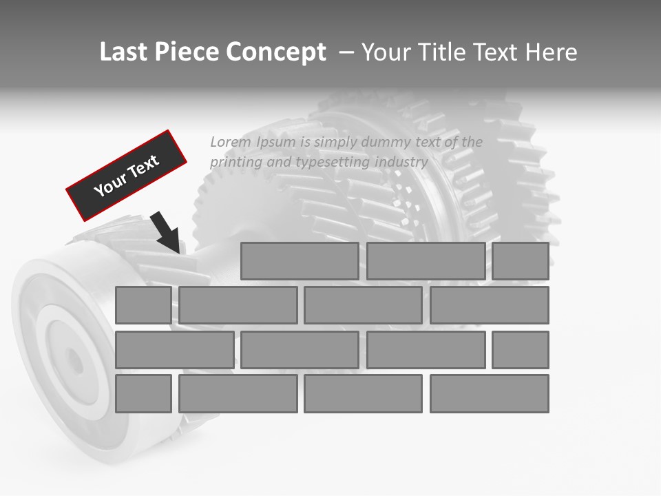 Shaft Geometrical Vehicle PowerPoint Template