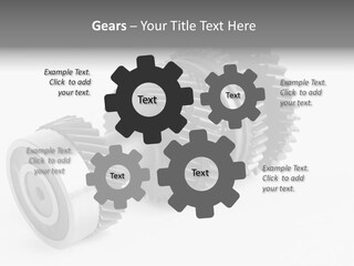 Shaft Geometrical Vehicle PowerPoint Template