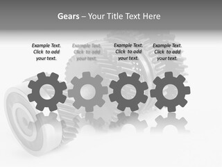 Shaft Geometrical Vehicle PowerPoint Template
