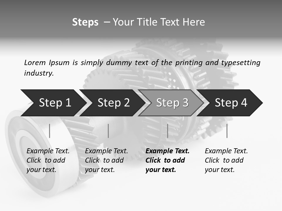 Shaft Geometrical Vehicle PowerPoint Template