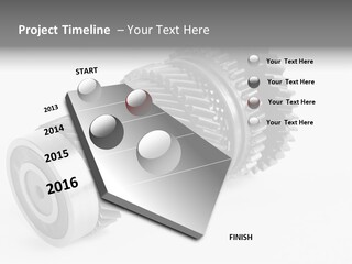Shaft Geometrical Vehicle PowerPoint Template