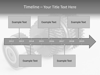 Shaft Geometrical Vehicle PowerPoint Template