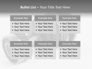 Shaft Geometrical Vehicle PowerPoint Template