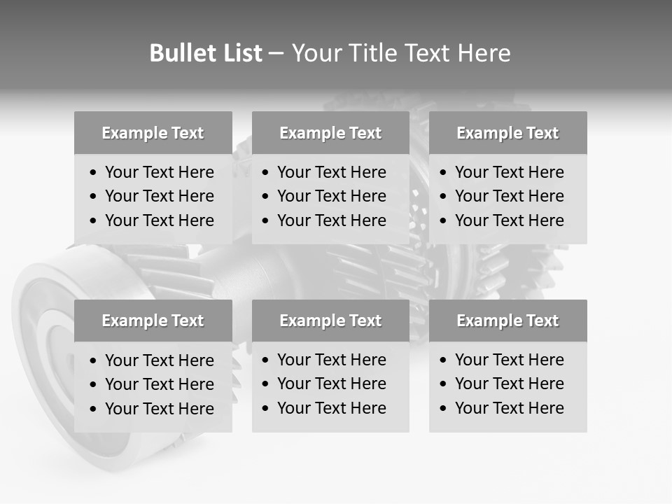 Shaft Geometrical Vehicle PowerPoint Template