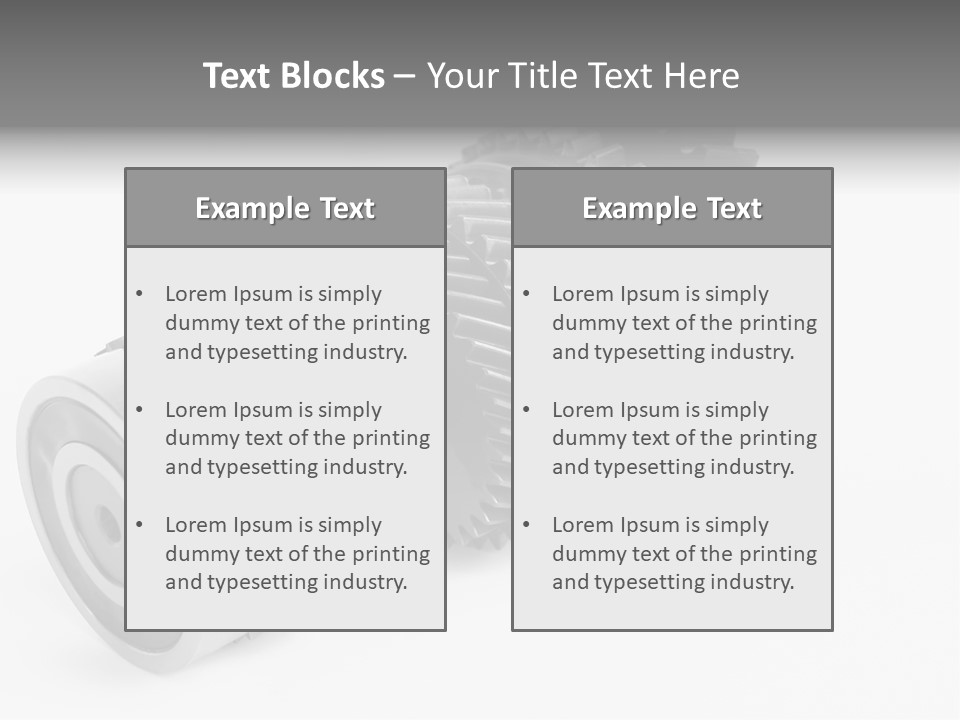 Shaft Geometrical Vehicle PowerPoint Template