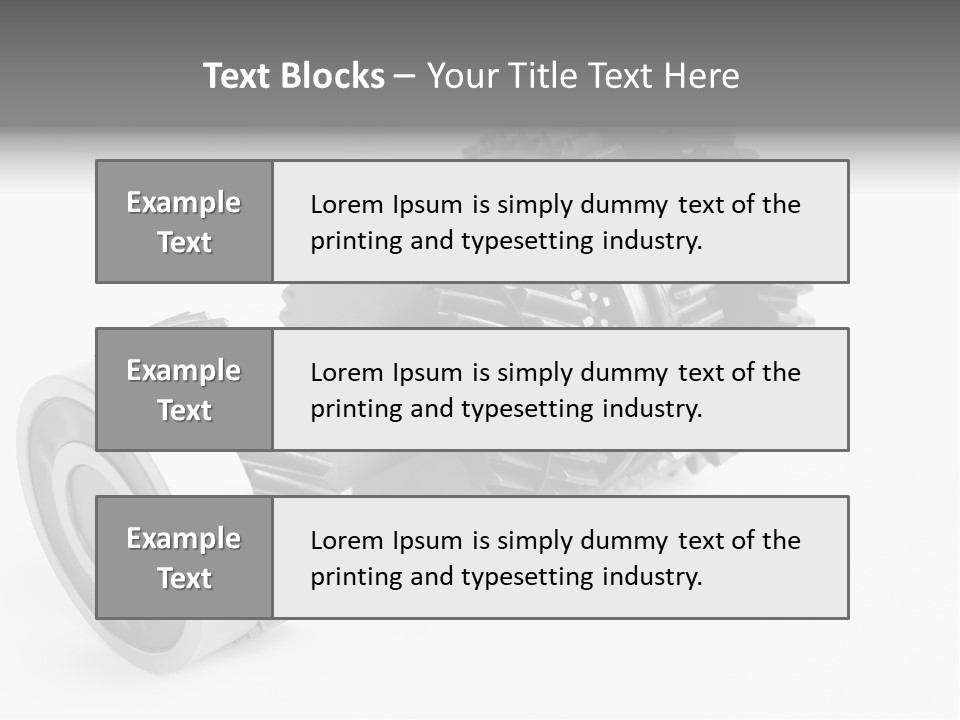 Shaft Geometrical Vehicle PowerPoint Template