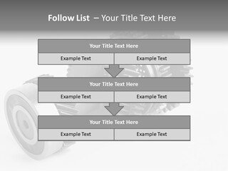 Shaft Geometrical Vehicle PowerPoint Template