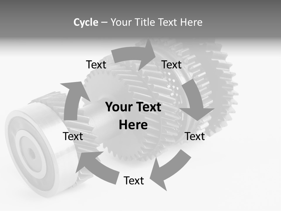 Shaft Geometrical Vehicle PowerPoint Template
