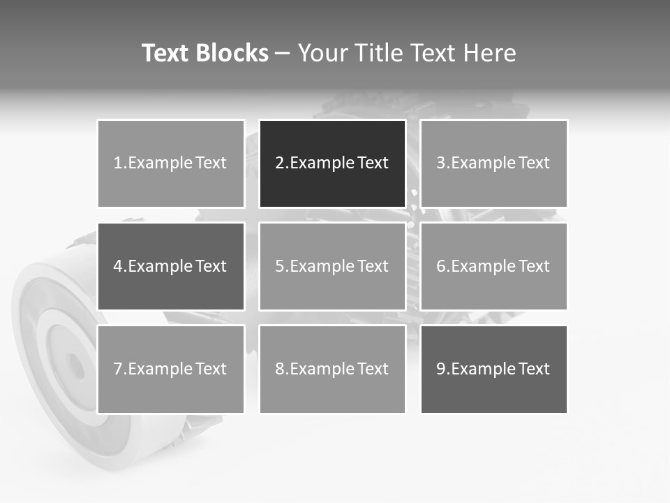 Shaft Geometrical Vehicle PowerPoint Template