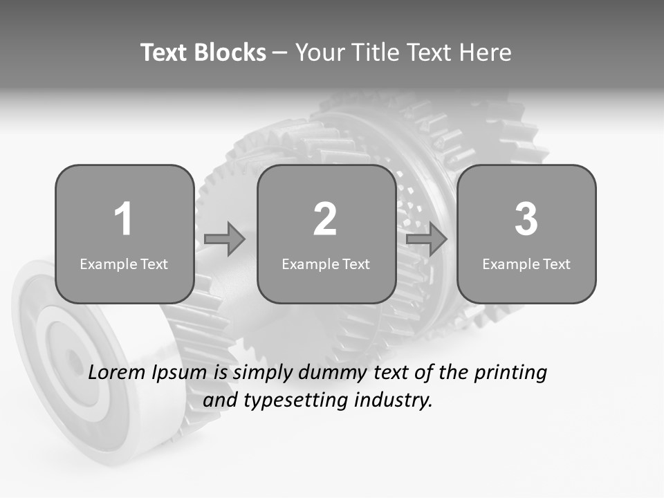 Shaft Geometrical Vehicle PowerPoint Template