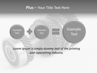 Shaft Geometrical Vehicle PowerPoint Template