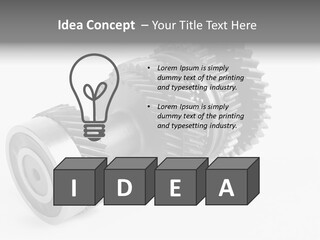 Shaft Geometrical Vehicle PowerPoint Template