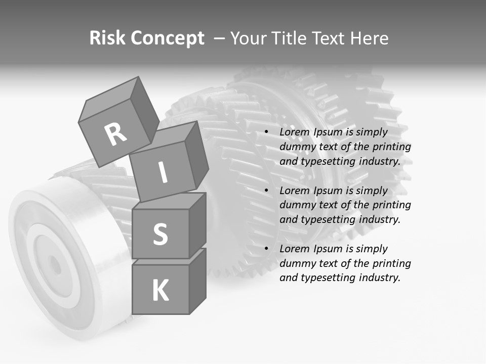 Shaft Geometrical Vehicle PowerPoint Template